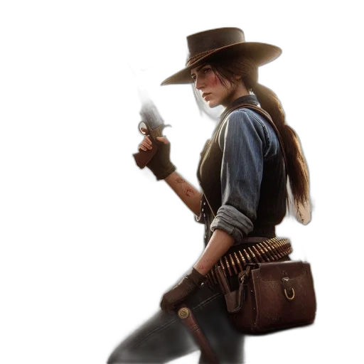 weapon, staff, hat, jacket, concept art, fantasy art, photorealistic, pixel art transparent PNG cut-out