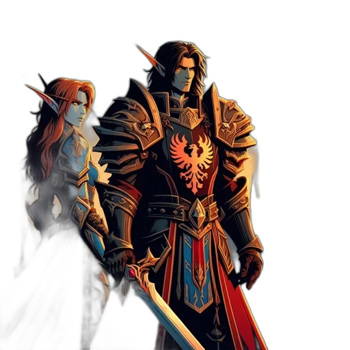 sword, staff, weapon, fantasy art, concept art, comic book art, pixel art, fire transparent PNG cut-out