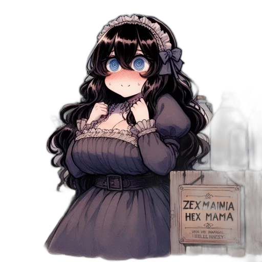 dress, bottle, hat, crown, anime, pixel art, watercolor, concept art transparent PNG cut-out