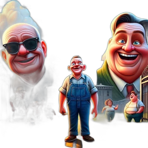 concept art, cartoon, 3d render, photorealistic, animated, film, poster, displays transparent PNG cut-out