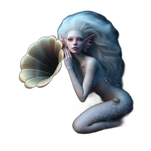 creature, flower, fantasy art, concept art, pixel art, photorealistic, underwater, pastel transparent PNG cut-out