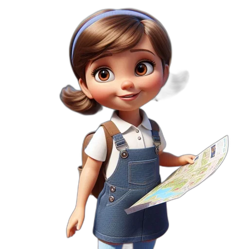 staff, face, dress, jewelry, cartoon, 3d render, photorealistic, concept art transparent PNG cut-out