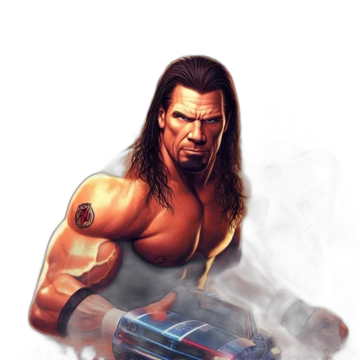 weapon, robot, hair, comic book art, concept art, fantasy art, photorealistic, fire transparent PNG cut-out