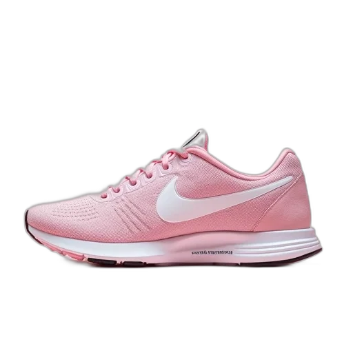 shoes, pastel, pink, white, nike, pegasus, running, shoe transparent PNG cut-out