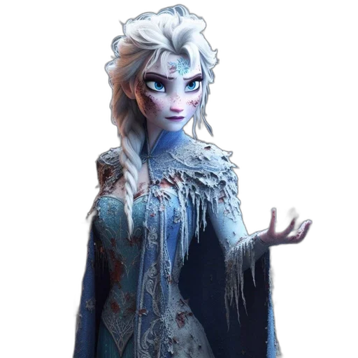 staff, face, dress, dragon, concept art, fantasy art, 3d render, comic book art transparent PNG cut-out