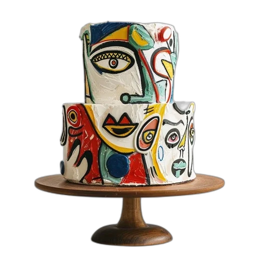 crown, hat, mask, jewelry, 3d render, two-tiered, cake, abstract transparent PNG cut-out