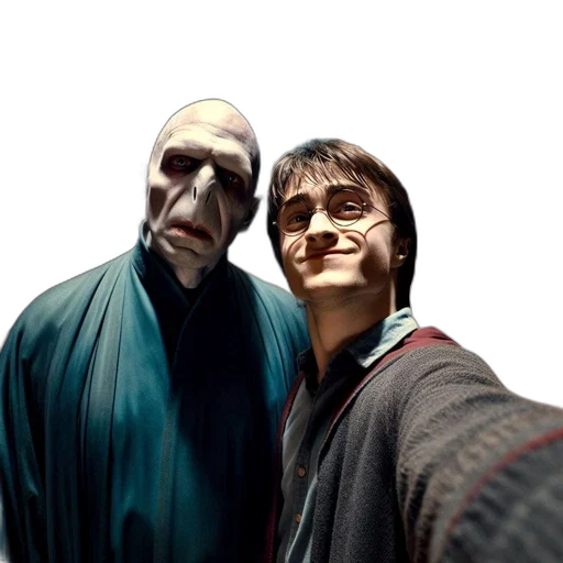 mask, staff, creature, face, concept art, two, characters, harry transparent PNG cut-out