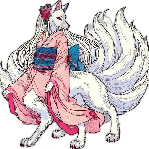 staff, dress, animal, dragon, concept art, fantasy art, pixel art, anime transparent PNG cut-out