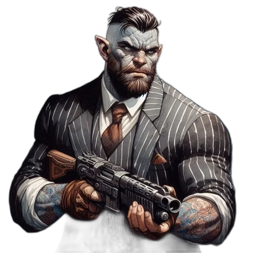 weapon, face, staff, concept art, comic book art, photorealistic, cyberpunk, rugged transparent PNG cut-out