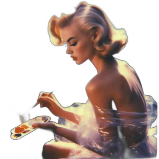 jewelry, dress, concept art, photorealistic, comic book art, oil painting, underwater, fire transparent PNG cut-out
