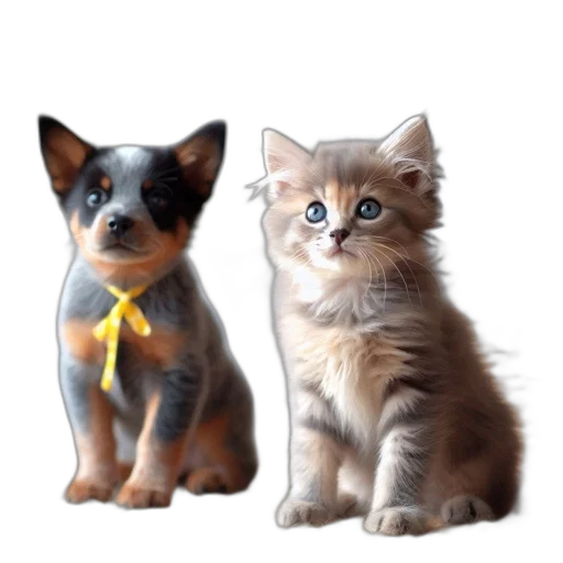 animal, staff, photorealistic, 3d render, concept art, pixel art, two, young transparent PNG cut-out