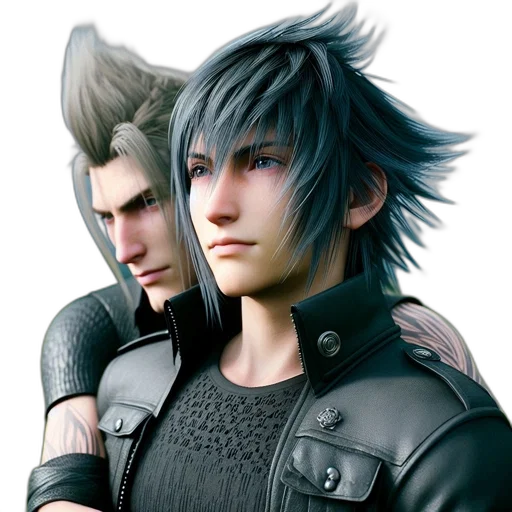 concept art, 3d render, fantasy art, photorealistic, monochrome, two, male, animated transparent PNG cut-out