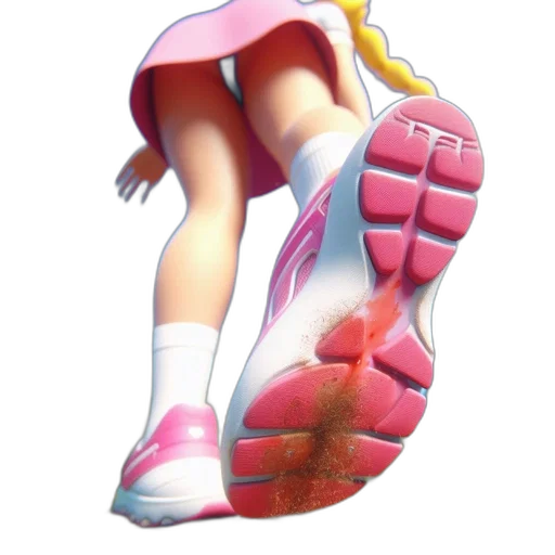 dress, shoes, weapon, robot, concept art, 3d render, vaporwave, pixel art transparent PNG cut-out