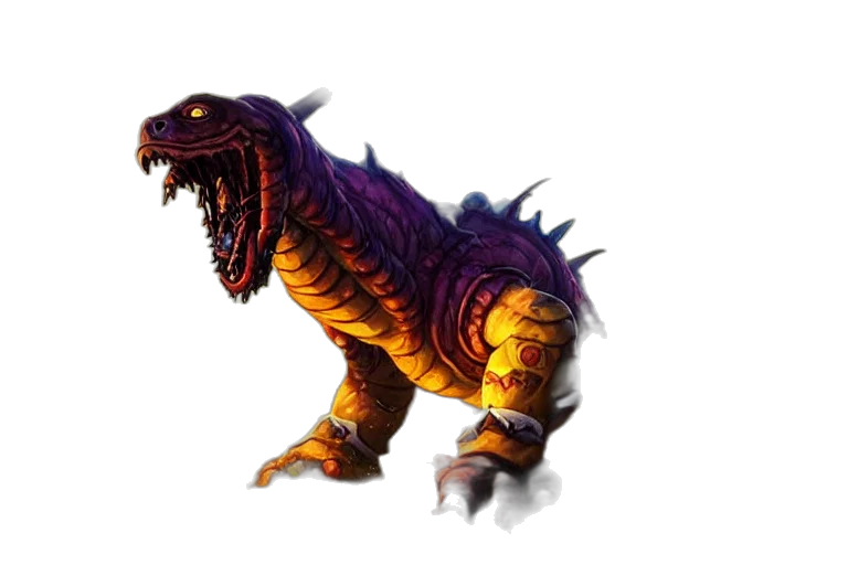 dragon, creature, animal, staff transparent PNG cut-out