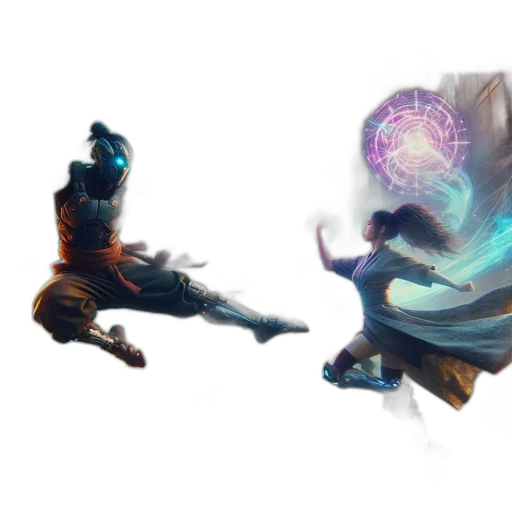 staff, dragon, mask, concept art, fantasy art, pixel art, anime, outer space transparent PNG cut-out