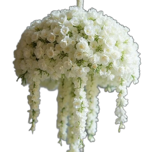 crown, flower, umbrella, jewelry, photorealistic, 3d render, monochrome, green transparent PNG cut-out