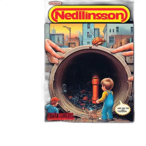 weapon, nes, cartridge, named, nedlinsson, displays, illustrated, cover transparent PNG cut-out