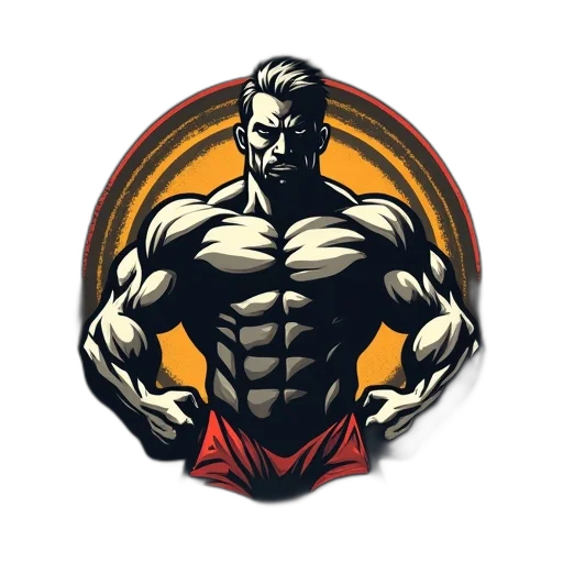 comic book art, pixel art, 3d render, concept art, logo, new, gym, facility transparent PNG cut-out