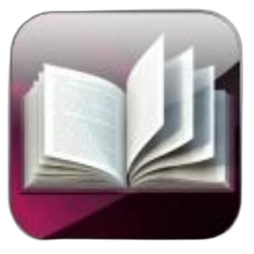 3d render, icon, open, book, pages, slightly, curled, set transparent PNG cut-out