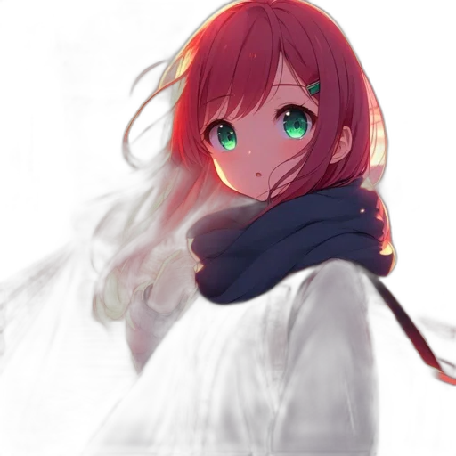 jacket, weapon, face, mask, anime, pixel art, concept art, photorealistic transparent PNG cut-out