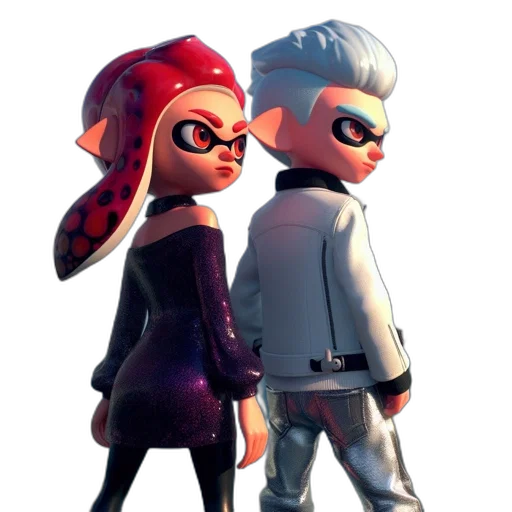 jacket, dress, weapon, concept art, 3d render, cartoon, pixel art, monochrome transparent PNG cut-out