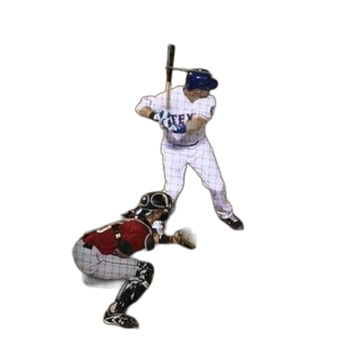 robot, weapon, staff, 3d render, concept art, baseball, player, white transparent PNG cut-out