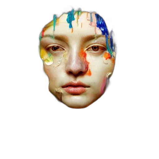 face, mask, crown, robot transparent PNG cut-out