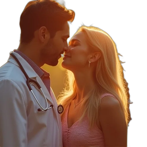 sunset, fire, neon lights, physicians transparent PNG cut-out