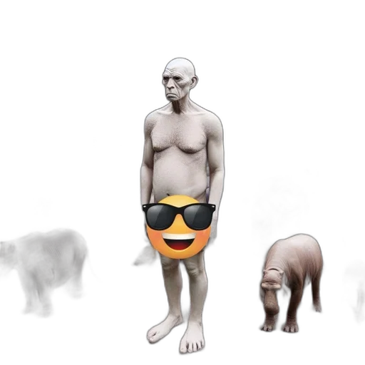 animal, creature, mask, face, concept art, 3d render, photorealistic, statues transparent PNG cut-out