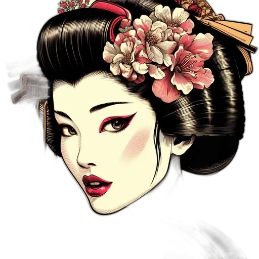flower, crown, face, jewelry, photorealistic, fantasy art, cartoon, comic book art transparent PNG cut-out