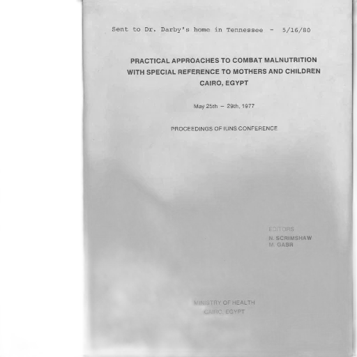 document, titled, practical, approaches, combat, malnutrition, special, reference transparent PNG cut-out