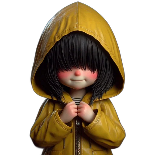 jacket, 3d render, concept art, cyberpunk, photorealistic, unseen-faced, figure, covered transparent PNG cut-out