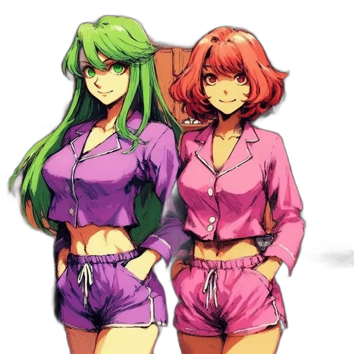 jacket, dress, staff, pixel art, concept art, anime, vaporwave, green transparent PNG cut-out