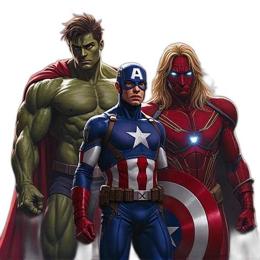 comic book art, concept art, avengers, men, vol, new transparent PNG cut-out