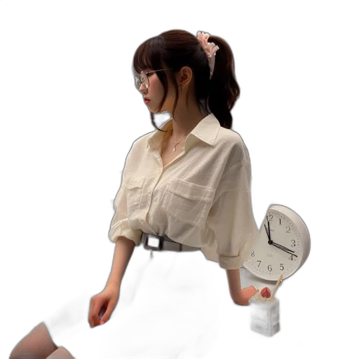 staff, robot, dress, umbrella, 3d render, photorealistic, concept art, anime transparent PNG cut-out