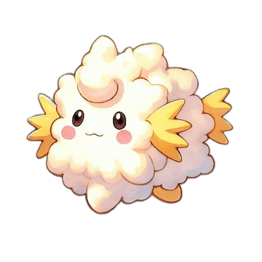 creature, hair, animal, staff, pixel art, concept art, 3d render, fantasy art transparent PNG cut-out