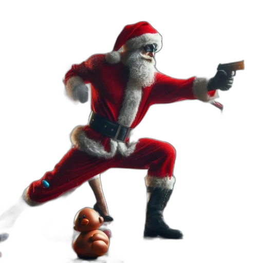 weapon, concept art, 3d render, photorealistic, pixel art, festive, scene, features transparent PNG cut-out