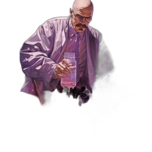 jacket, staff, face, umbrella, concept art, watercolor, oil painting, photorealistic transparent PNG cut-out