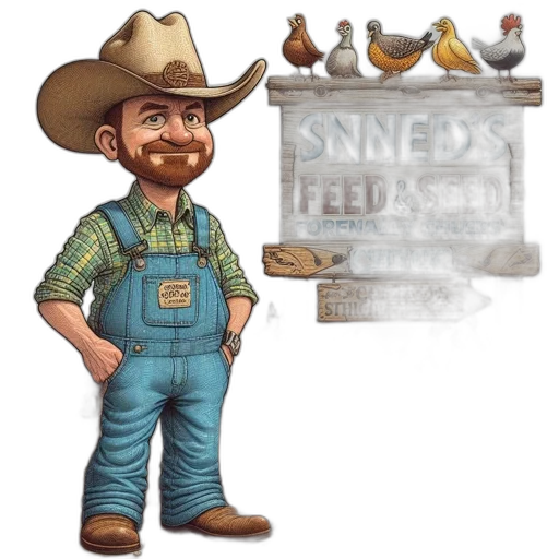 concept art, cartoon, pixel art, man, wearing, cowboy, hat, checked transparent PNG cut-out