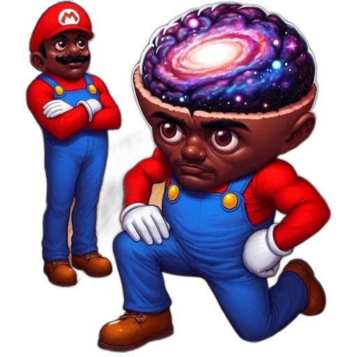 hat, crown, mask, creature, concept art, pixel art, 3d render, comic book art transparent PNG cut-out