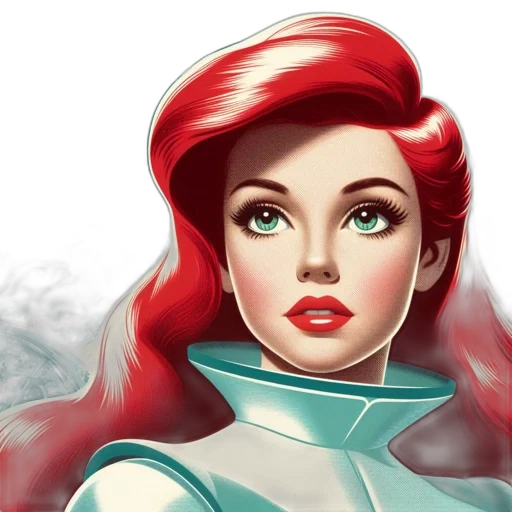 comic book art, fantasy art, photorealistic, concept art, red, two, animated, women transparent PNG cut-out