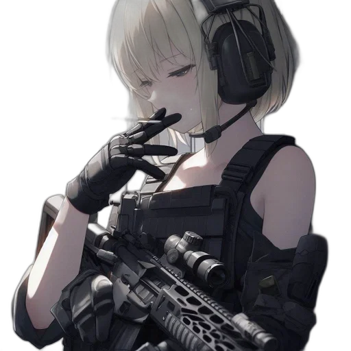 weapon, robot, staff, mask, cyberpunk, concept art, anime, pixel art transparent PNG cut-out