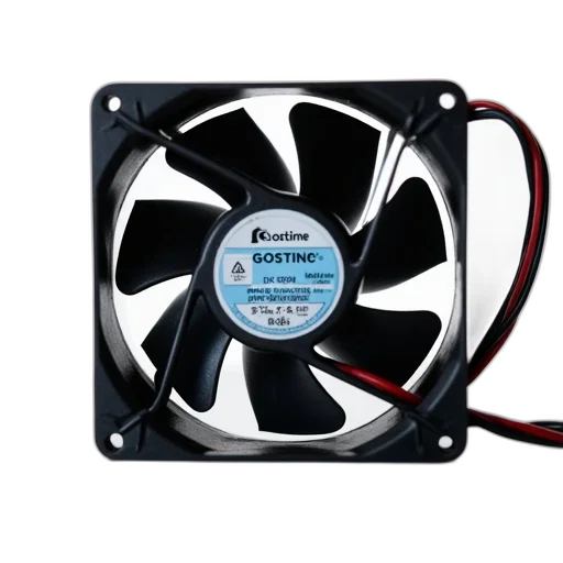 robot, 3d render, close-up, image, black, computer, fan, brand transparent PNG cut-out