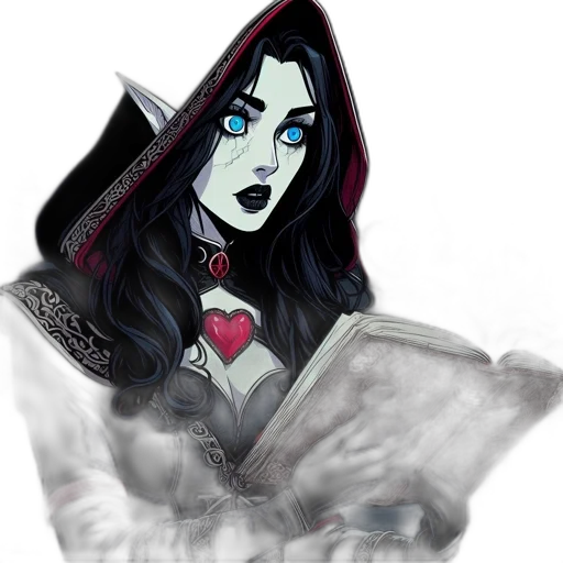 mask, jewelry, staff, fantasy art, concept art, comic book art, pixel art, dark transparent PNG cut-out