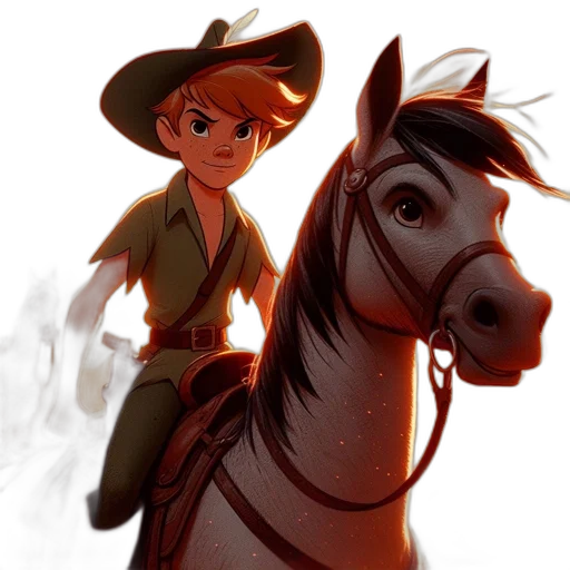 concept art, comic book art, fantasy art, cartoon, fire, fog, young, boy transparent PNG cut-out