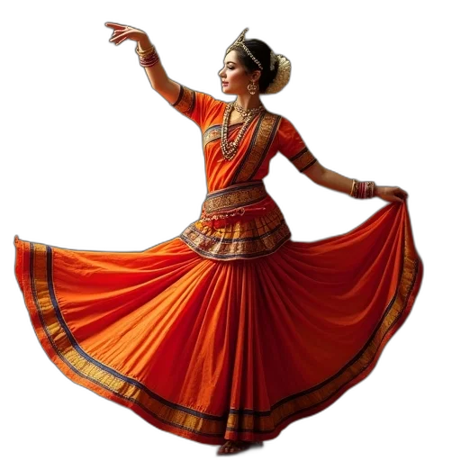 photorealistic, red, person, india transparent PNG cut-out