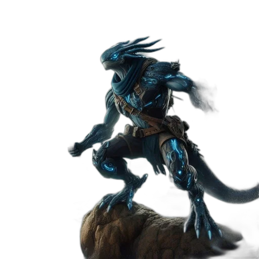 dragon, creature, concept art, fantasy art, 3d render, comic book art, blue, aquatic transparent PNG cut-out