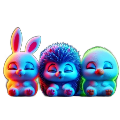 3d render, vaporwave, concept art, pixel art, neon lights, neon, colorful, pastel transparent PNG cut-out