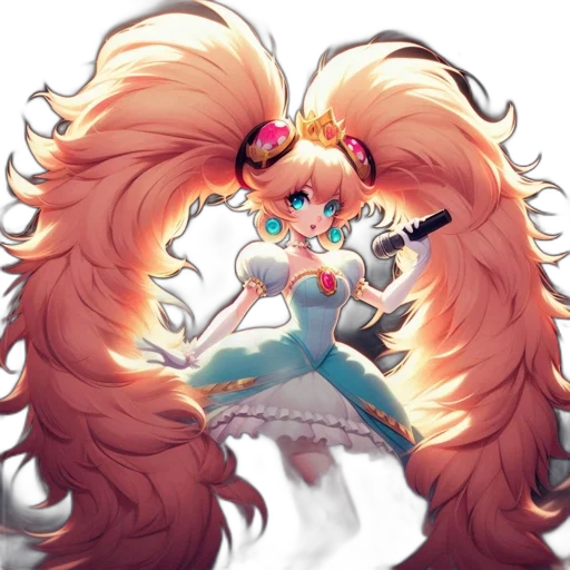 hair, staff, weapon, creature, concept art, anime, fantasy art, pixel art transparent PNG cut-out