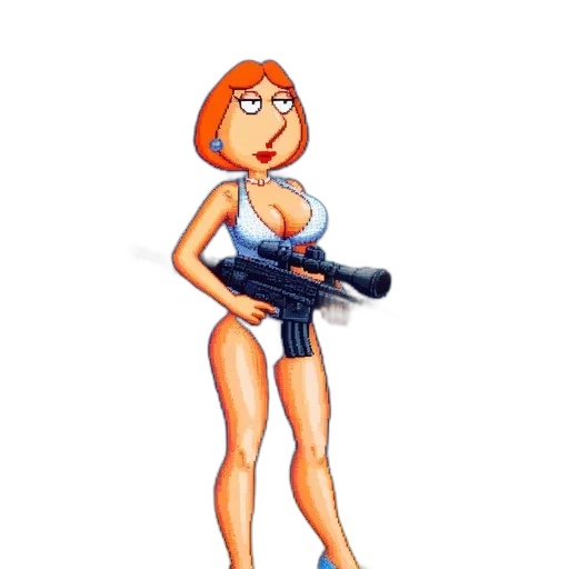 weapon, dress, staff, pixel art, cartoon, concept art, 3d render, cover transparent PNG cut-out